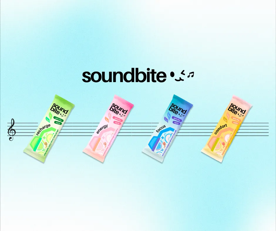 soundbite — four mood-based flavors